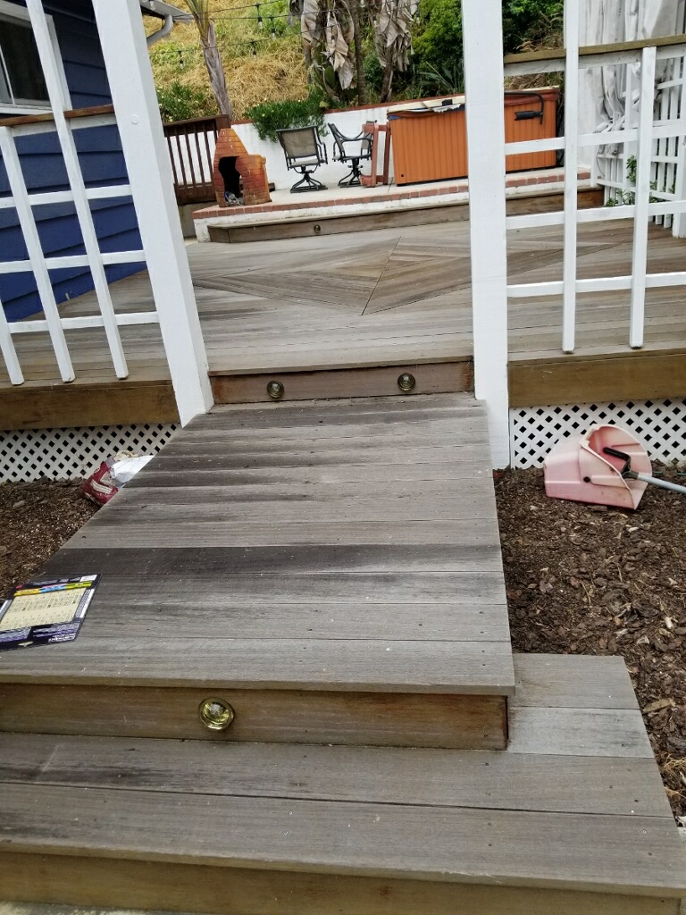 Wood Deck Staining Before
